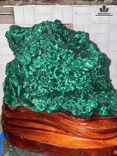 Tác Phẩm Đá Malachite Cao 28 Ngang 28 (cm) - 15,2kg