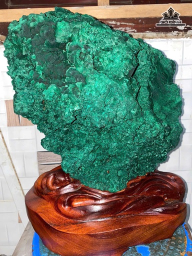 Tác Phẩm Đá Malachite Cao 40 Ngang 30 (cm) - 16,8kg