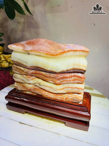 Tác Phẩm Đá Canxit ( Thịt Heo) Cao 19 Ngang 18 (cm) - 3,9kg