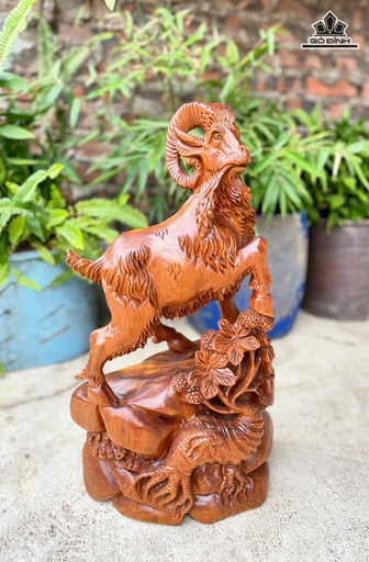 Tượng Nhất Dương Gỗ Ngọc Am Cao 55 Ngang 31 Sâu 17 (cm)