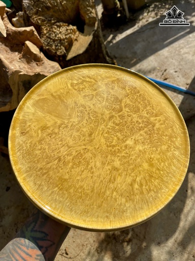 Đĩa Gỗ Trang Trí Gỗ Nu Kháo Dày 4 Đường Kính 31 (cm)