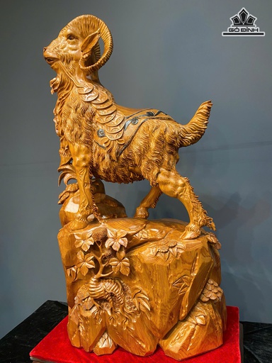 Tượng Nhất Dương Gỗ Ngọc Am Cao 122 Ngang 68 Sâu 36 (cm)