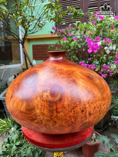 Bình Phú Quý Gỗ Nu Hương Cao 40 Đường Kính 55 (cm)