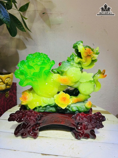 Tỳ Hưu Bắp Cải ( Bột Đá) Cao 25 Ngang 25 (cm) 2kg Cả Đế