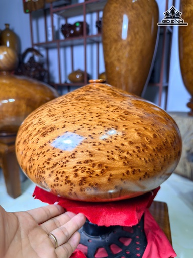 Chum Phú Quý Gỗ Nu Ngọc Am Cao 18 Đường Kính 29,5 (cm)