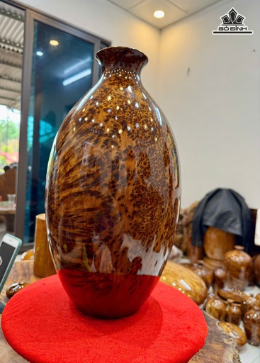 Chum Phú Quý Gỗ Nu Ngọc Am Đĩa Gỗ Nu Ngọc Am Cao 42 Đường Kính 22 (cm)
