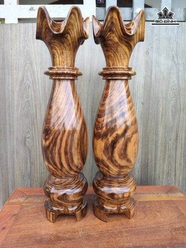 Cặp Tỳ Bà Gỗ Lim Cao 58 Đường Kính 14 (cm)