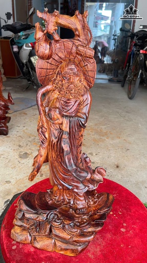 Tượng Đạt Ma Sư Tổ Gỗ Cẩm Cao 60 Ngang 30 Sâu 17 (cm)