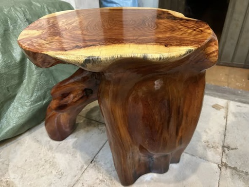 Đôn Gỗ , Gỗ Gõ Đỏ (Cà te) Cao 45 Mặt 45-41 (cm) DC1062