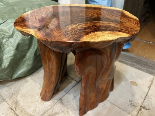 Đôn Gỗ , Gỗ Gõ Đỏ (Cà te) Cao 50 Mặt 48-42 (cm) DC1375