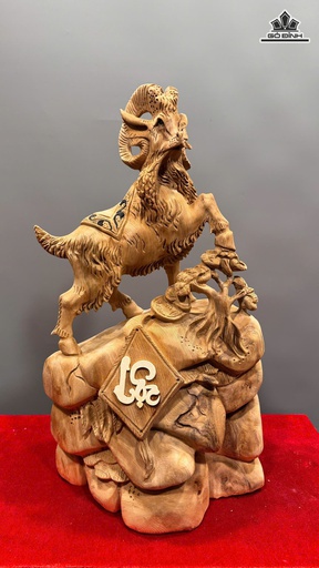 Tượng Nhất Dương Gỗ Ngọc Am Cao 57 Ngang 32 Sâu 24 (cm)