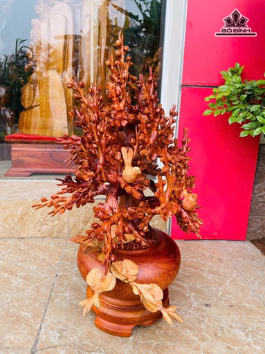 Bình Hoa Gỗ Hương Cao 70 Ngang 45 Sâu 35 (cm) - 10kg
