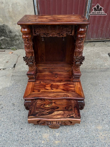 Bàn Thần Tài Gỗ Cẩm Việt Kích Thước 68x68x88 (cm)