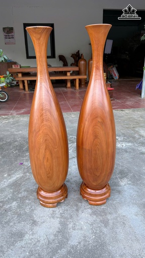 Cặp Tỳ Bà Gỗ Ngọc Am Cao 117 Đường Kính 28 (cm)