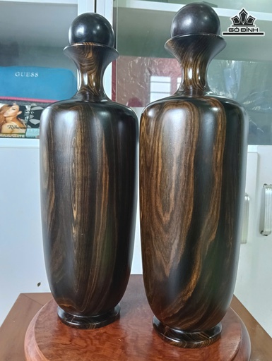 Lục Bình Gỗ Cẩm Thị Cao 35 Đường Kính 12 (cm)