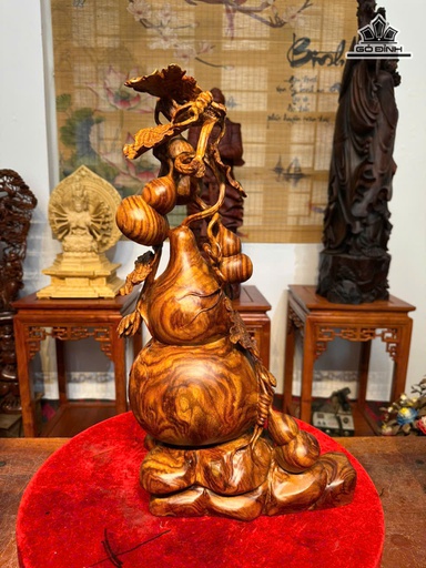 Hồ Lô Gỗ Sưa Bắc Cao 52 Ngang 26 Sâu 17 (cm)