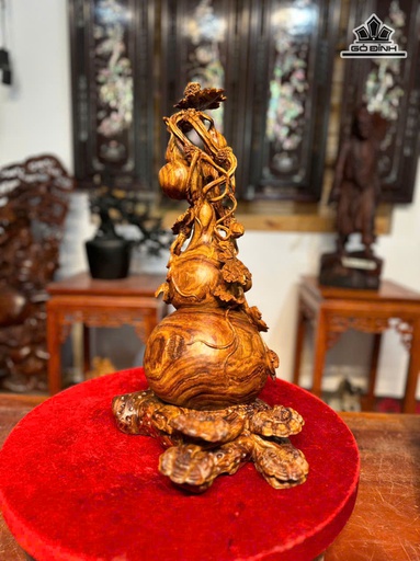 Hồ Lô Gỗ Sưa Bắc Cao 48 Ngang 27 Sâu 20 (cm)