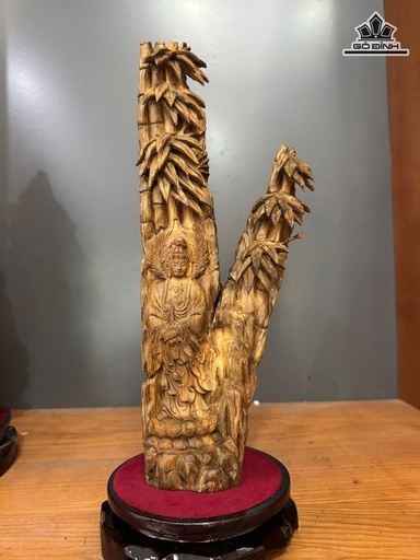 Mẹ Quan Âm Trầm Hương Cao 32 Ngang 12 (cm)