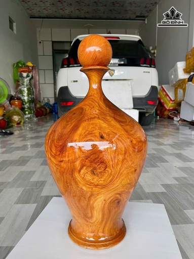 Chum Phú Quý Gỗ Gõ Đỏ (Cà te) Cao 58 Đường Kính 29 (cm)